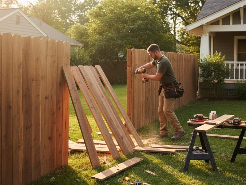 Emergency fence repair service in Charlotte - same day available